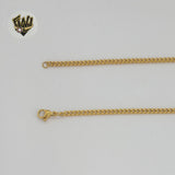 (4-3171) Stainless Steel - 2.5mm Curb Link Chain - 16"