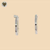 (2-1284) 925 Sterling Silver - Girl and Boy Pendants.