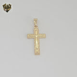 (1-2109-1) Gold Laminate - Double Cross Pendants - BGF