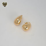 (1-2955) Gold Laminate - Chunky Drop Earrings - BGF