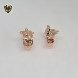 (1-3176-1) Anillo de mariposa laminado en oro - BGO