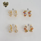 (1-2666) Gold Laminate Hoops - BGO