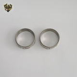 (4-0014-2) Stainless Steel - Zircon Ring.