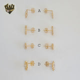 (1-1108-1) Laminado de Oro - Aretes Pequeños - BGF