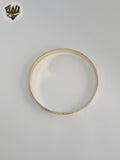 (1-4046) Laminado de oro - Brazalete Virgen de Guadalupe en tres tonos de 6 mm - BGO