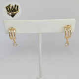 (1-2930-1) Gold Laminate - Zircon Half Hoops - BGF