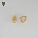 (1-2536-1) Laminado Oro - Aros Pequeños Tallados - BGF