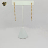 (1-1205-7) Gold Laminate - Dangle Balls Earrings - BGF
