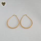 (1-2753-1) Gold Laminate - Oval Hoops - BGO