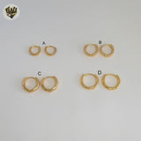 (1-2511) Gold Laminate - Classic Small Huggies - BGO