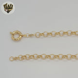(1-1887) Cadena de eslabones rolo de 7 mm laminada en oro - BGF