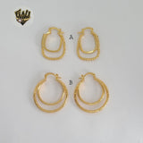 (1-2727-2) Gold Laminate - Double Hoops - BGO
