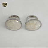 (4-0044-1) Stainless Steel - Stone Ring.