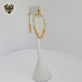 (1-1218-7) Gold Laminate - Heart Stud Earrings - BGF