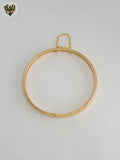 (1-4028) Gold Laminate - 5.5mm Carved Bangles - BGO