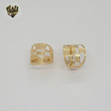 (1-3049-4) Anillo tallado en oro laminado - BGO
