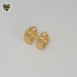 (1-2536-1) Laminado Oro - Aros Pequeños Tallados - BGF