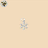 (2-1330) 925 Sterling Silver - Snowflake Pendant.