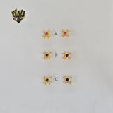 (1-1142) Gold Laminate - Studs Earrings - BGF
