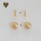 (1-2981) Gold Laminate - Half Hoops - BGF