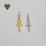 (4-2372) Stainless Steel - Plain Egyptian Cross Pendants.