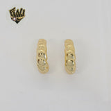 (4-2110) Stainless Steel - Chunky Half Croissants Hoops.