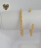 (1-4077-A) Gold Laminate - 4.5mm Rope Open Bangles - BGF