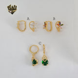 (1-2640) Gold Laminate Hoops - BGO