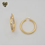 (1-2699-3) Gold Laminate - Classic Plain Hoops - BGO