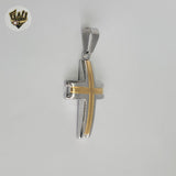 (4-2044) Stainless Steel - Cross Pendants.