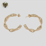 (1-2955-2) Gold Laminate - Twisted Hoops - BGF