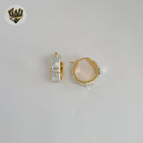 (1-2959) Laminado dorado - Aros blancos - BGO