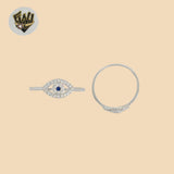 (2-5086-5) Anillo de plata de ley 925 - Ojo malvado