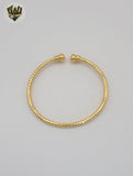 (1-4073) Laminado de oro - Brazaletes de circonio de 7,5 mm - BGO