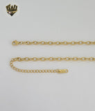 (4-7142) Stainless Steel - 4mm Evil Eye Necklace with Charms - 20".