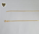 (1-1896) Laminado de oro - Cadena de eslabones Mariner planos de 2 mm - BGF