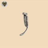(2-1645) 925 Sterling Silver - Feather Pendant.