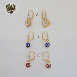(1-1178-1) Gold Laminate - Long Earrings - BGF