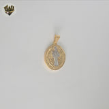 (1-2394) Gold Laminate -Saint Benedict Pendants - BGF