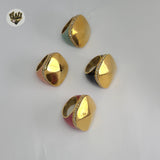 (4-0043) Stainless Steel - Zircon Ring.