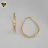 (1-2753-1) Gold Laminate - Oval Hoops - BGO
