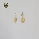 (1-2098) Gold Laminate - Small Plain Pendants - BGF