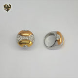 (4-0049) Stainless Steel - Tree Tones Ring.