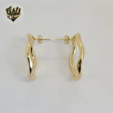 (1-1211) Gold Laminate - Chunky Stud Earrings - BGF