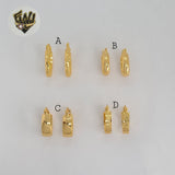 (1-2545) Gold Laminate Hoops - BGO