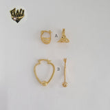 (1-2590-1) Gold Laminate Hoops - BGO