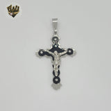 (4-2346) Stainless Steel - Two Tones Cross Pendant.