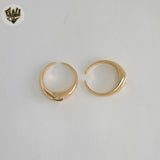 (1-3005-2) Anillo abierto de corazón laminado en oro - BGF
