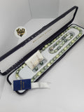 (MSET-40) Laminado de Oro - Conjunto de Perlas de Mallorca de 7 mm - BGF