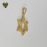 (4-2084) Stainless Steel -Star of David Pendants.